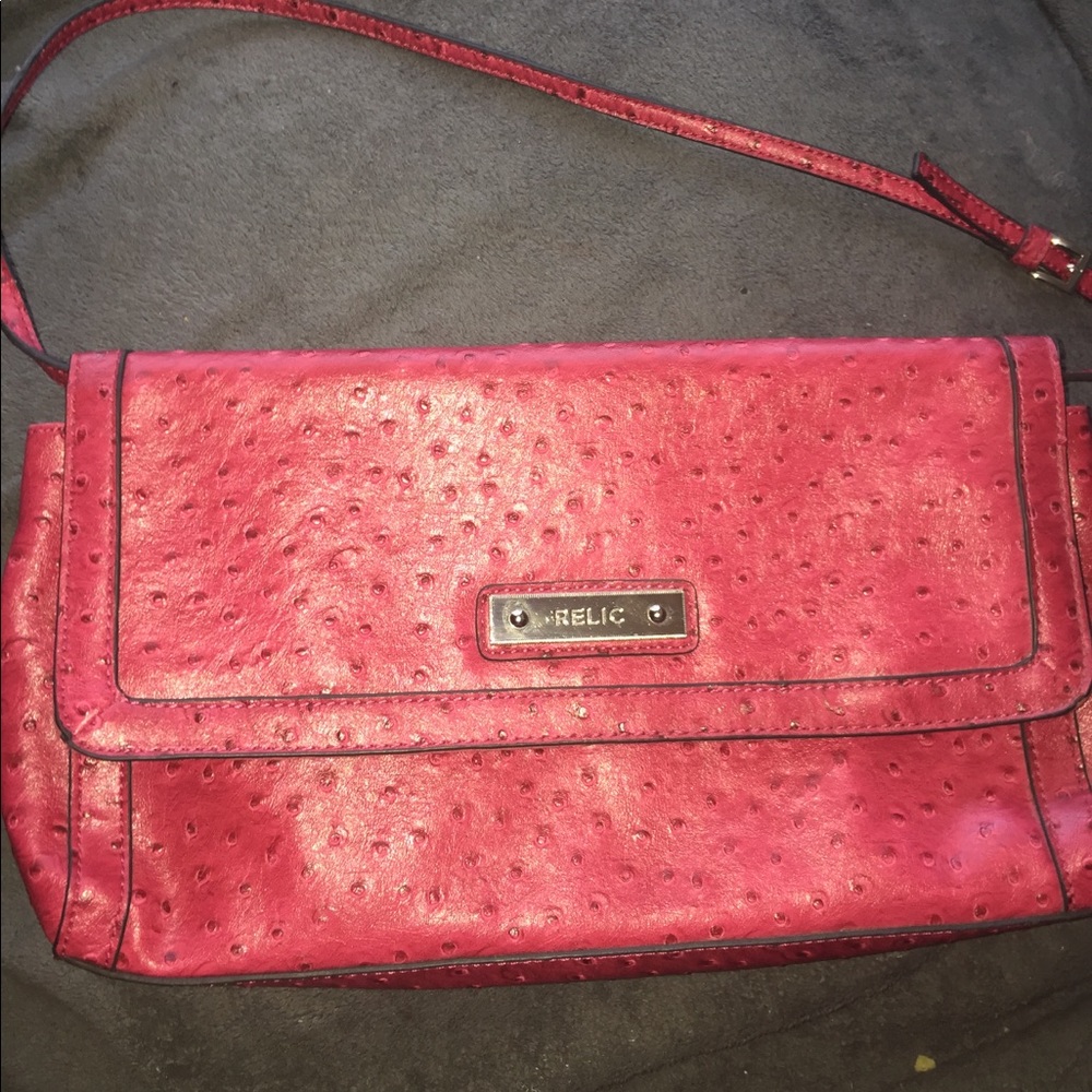 Relic red shoulder purse
